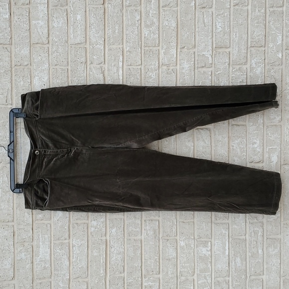 Eileen Fisher, High Waist Ankle Straight Leg Pants, Color Dark Olive, Size XL - Picture 2 of 8